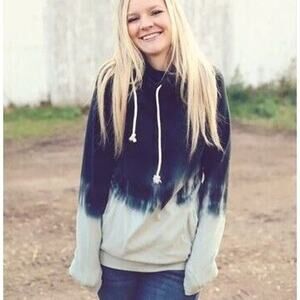 Ampersand Avenue Womens Hoodie Sweatshirt Tie Dye Size XXXL Pullover Double Hood